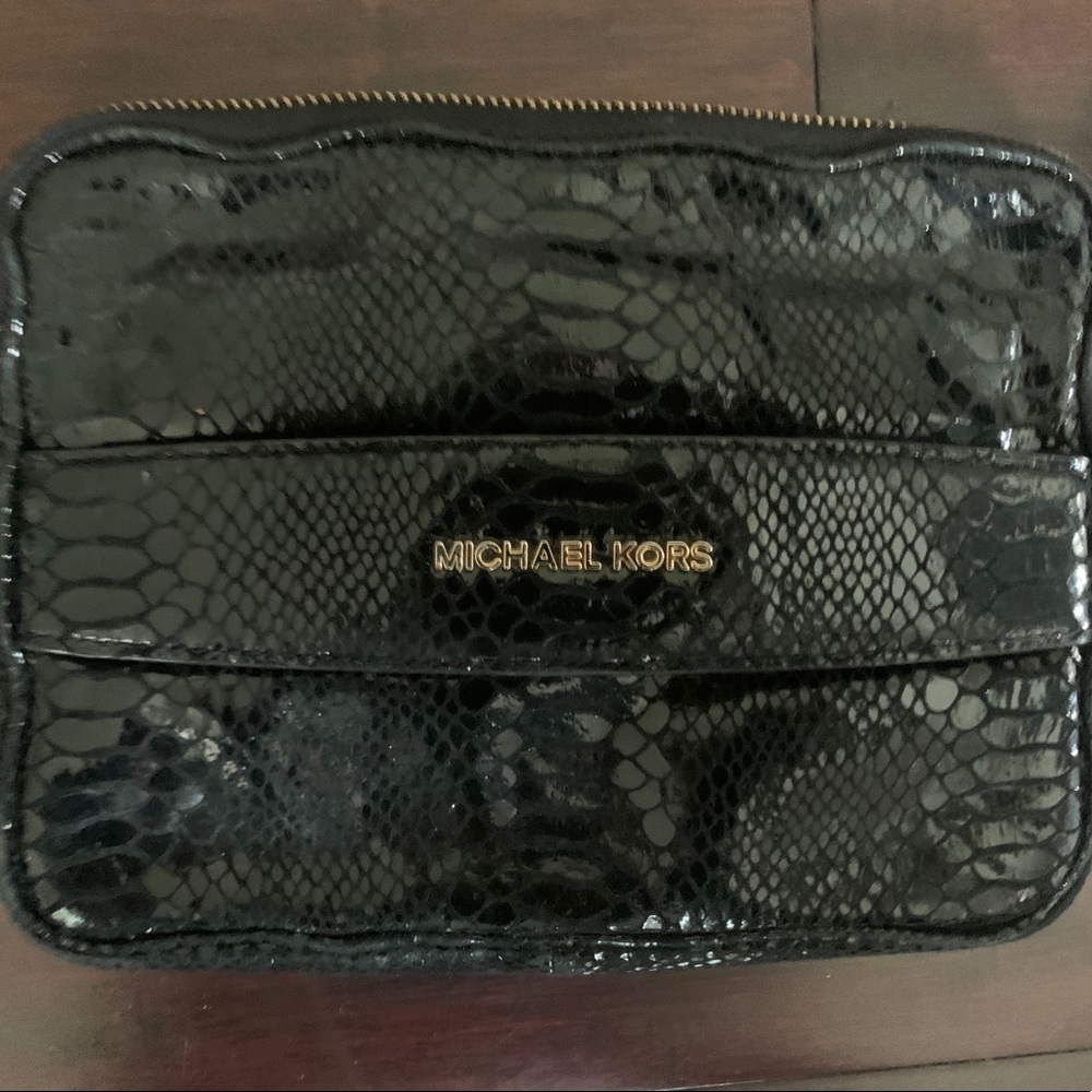 Michael Kors Python Makeup Bag or Clutch